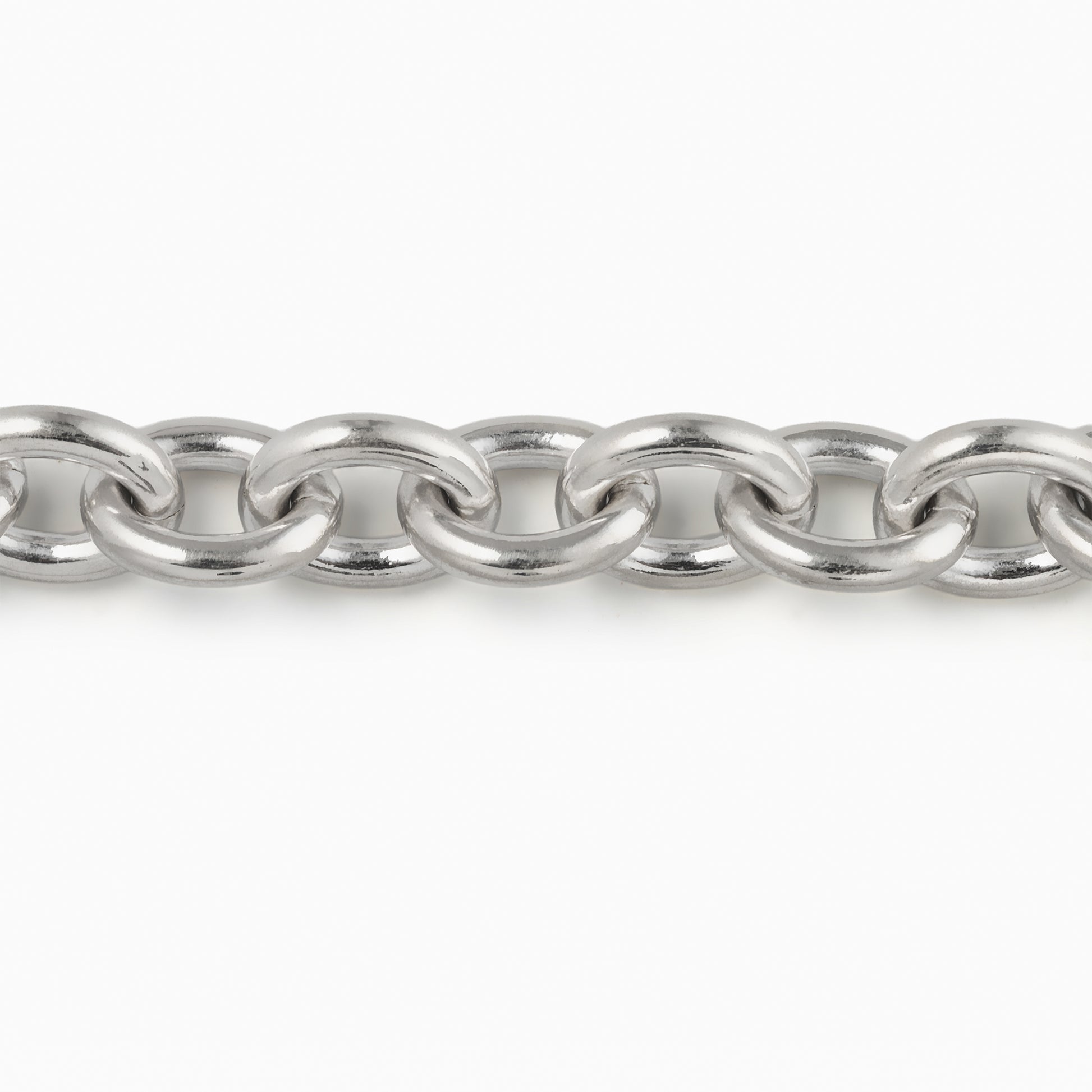 Oval Chain Bracelet Thick Two-tone