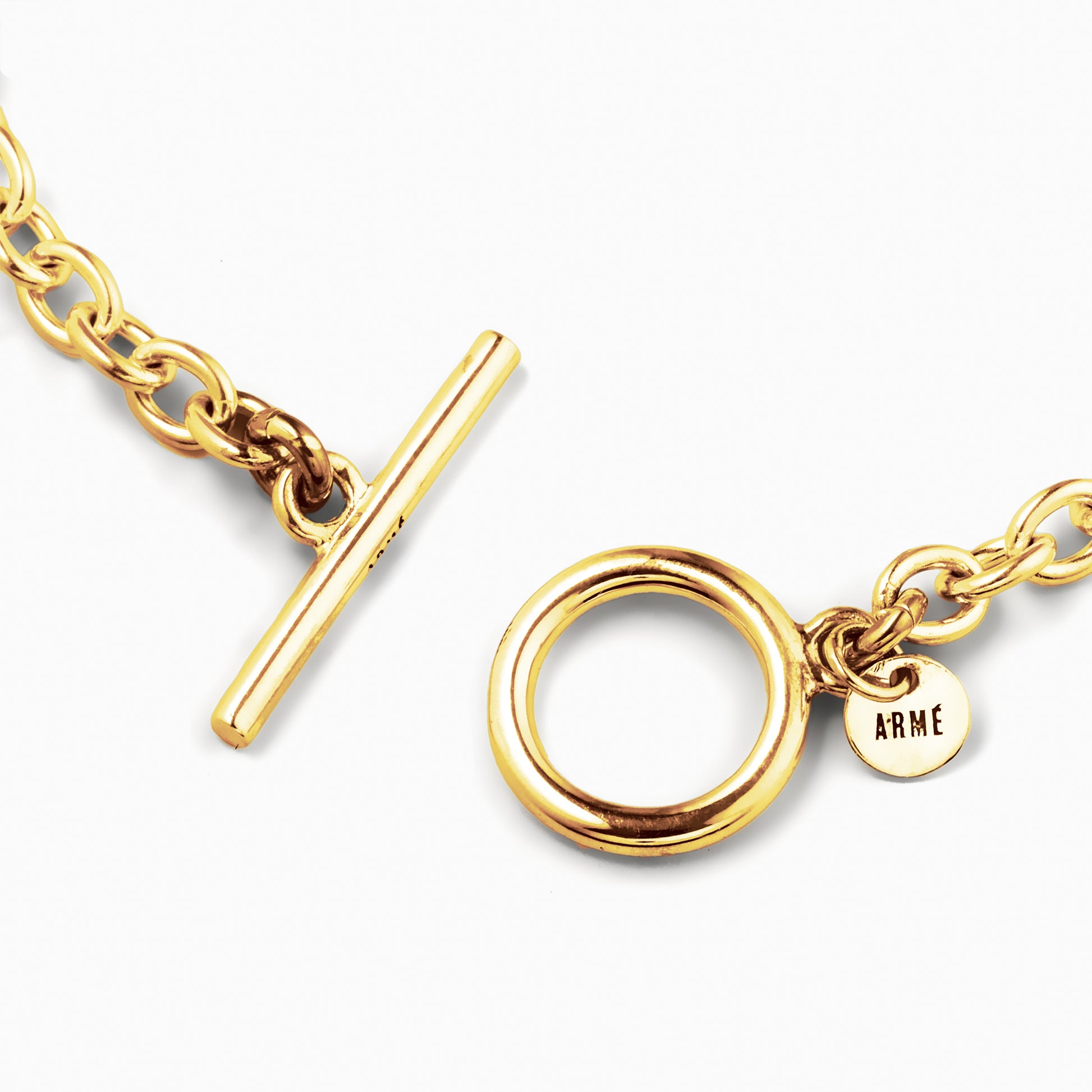 Oval Chain Bracelet Slim Gold