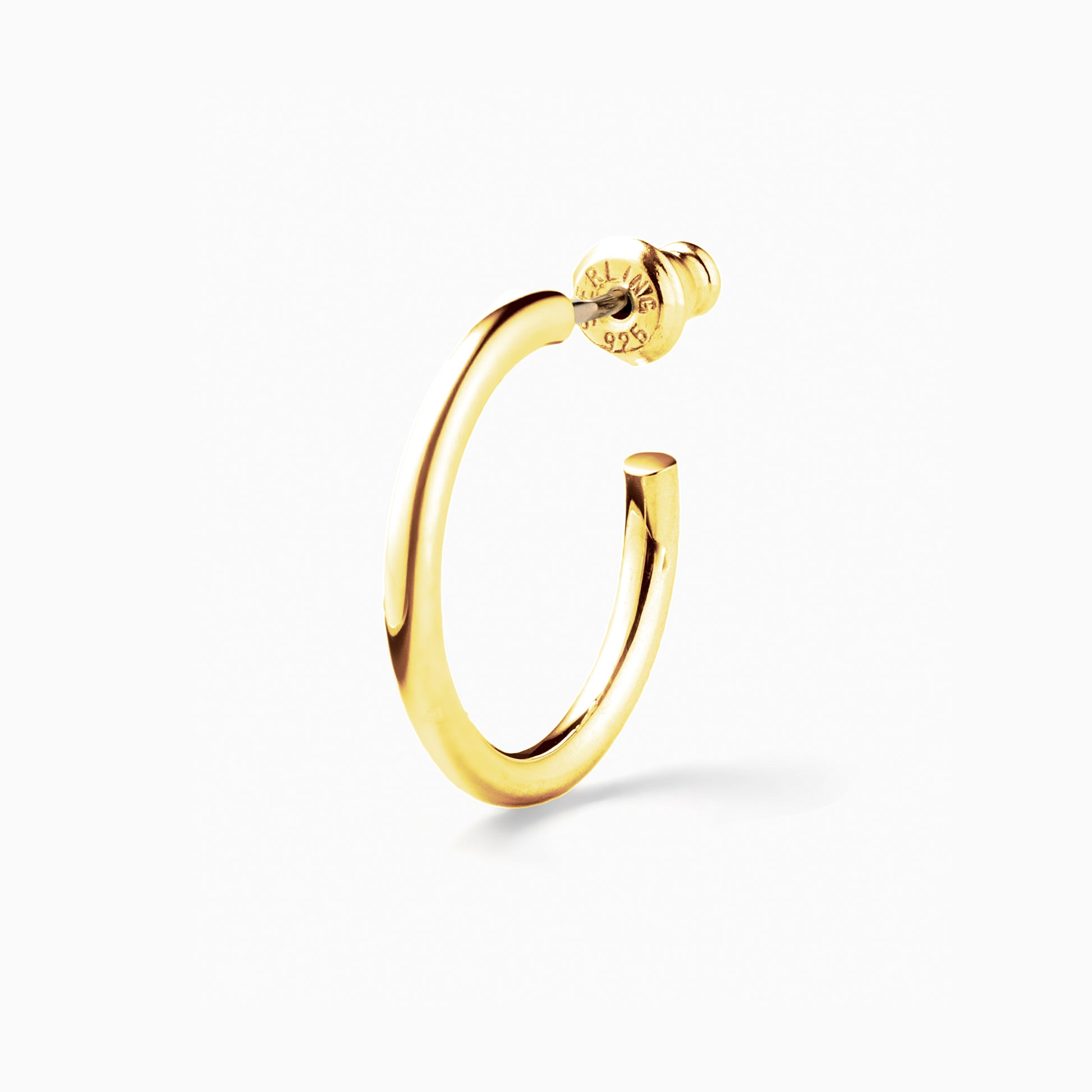 Phases Hoop Pierce Gold