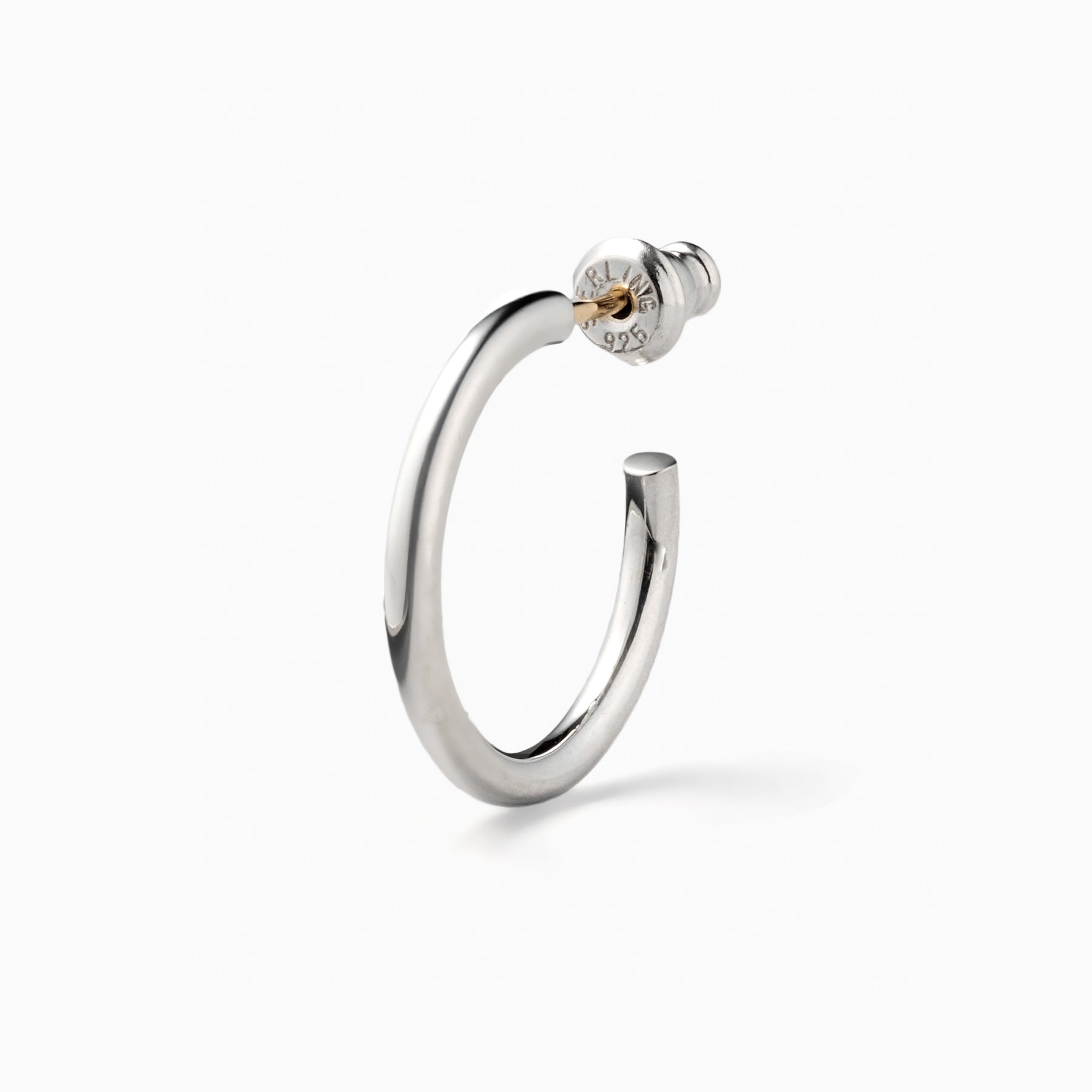 Phases Hoop Pierce Silver