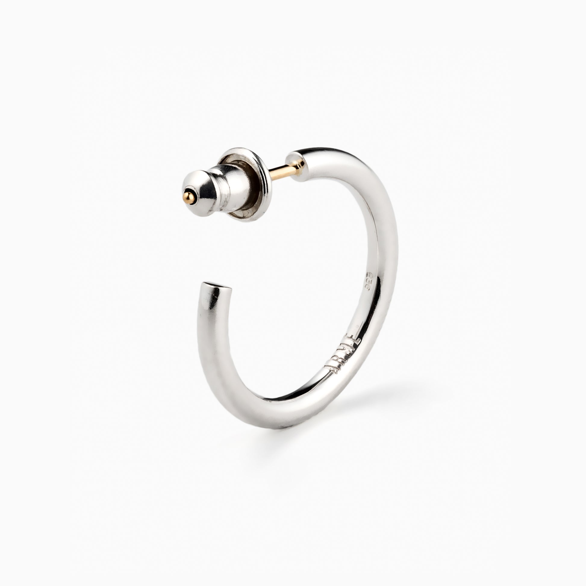 Phases Hoop Pierce Silver