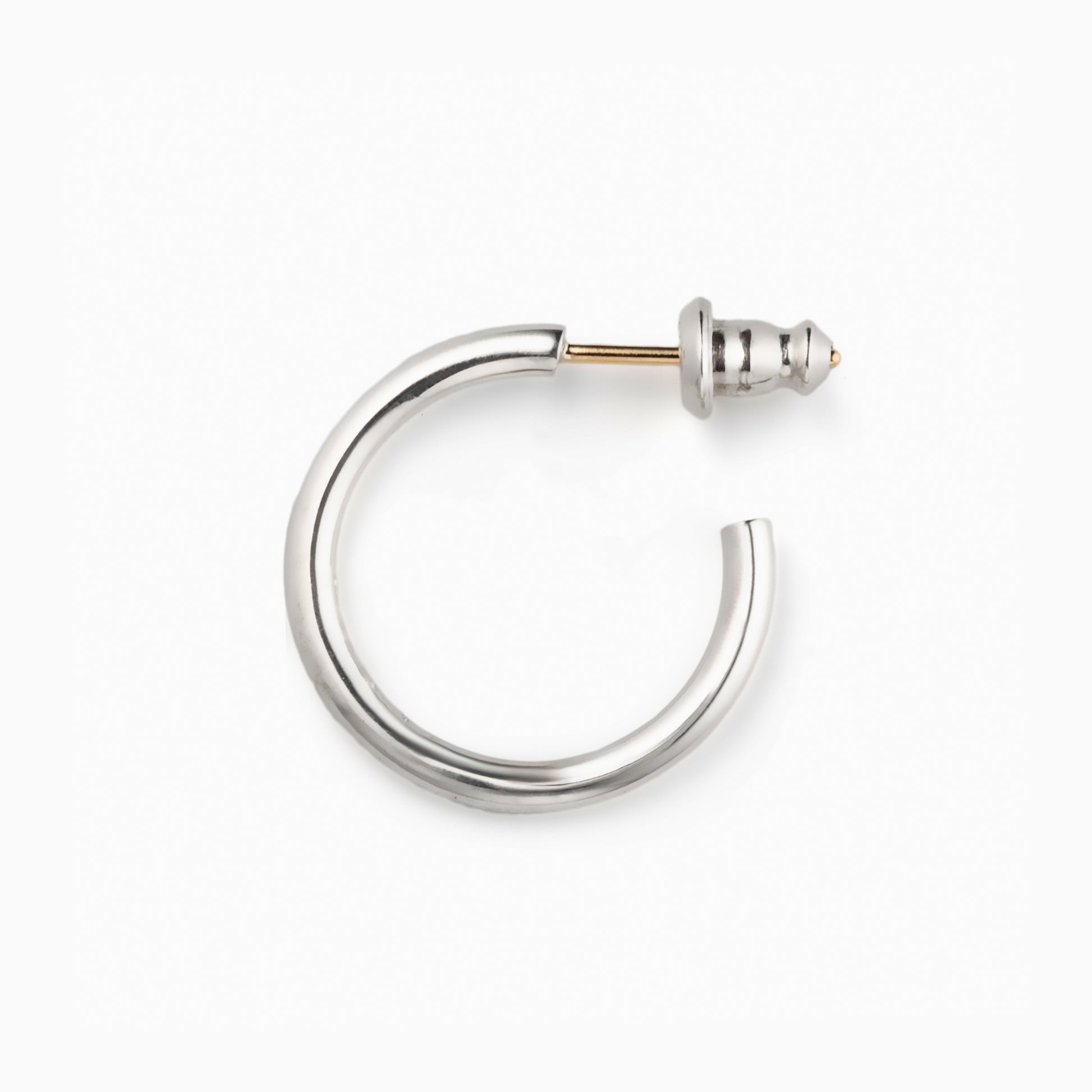 Phases Hoop Pierce Silver