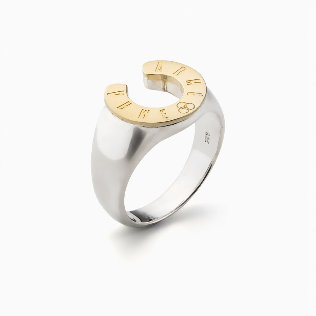 Chain Horseshoe Ring