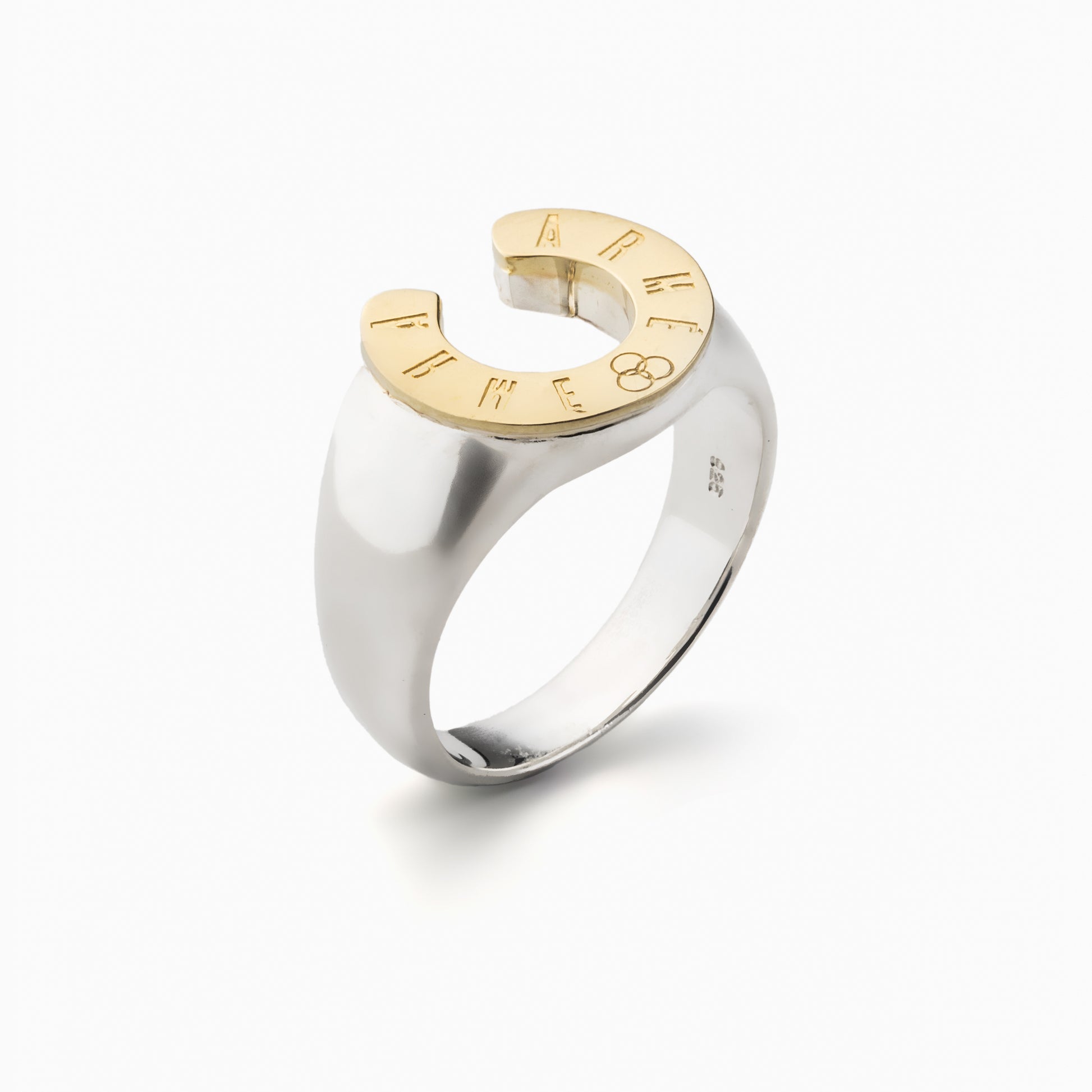 Chain Horseshoe Ring