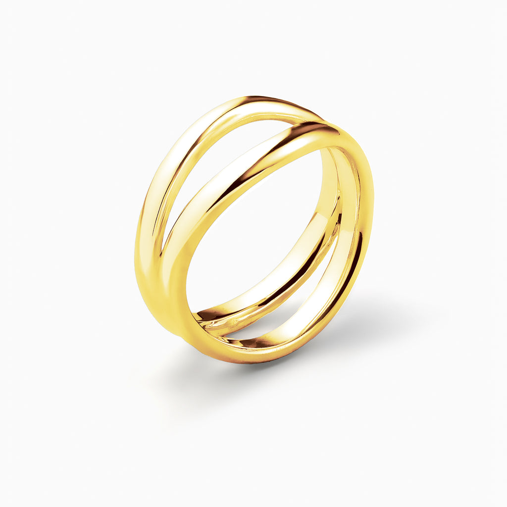 Curve D Ring Gold