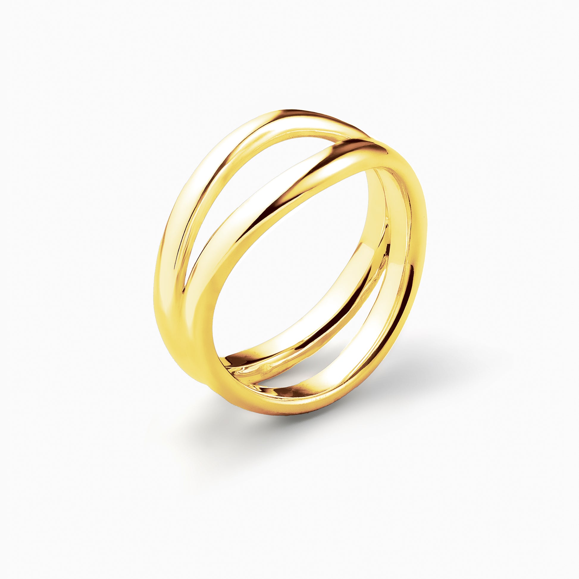 Curve D Ring Gold