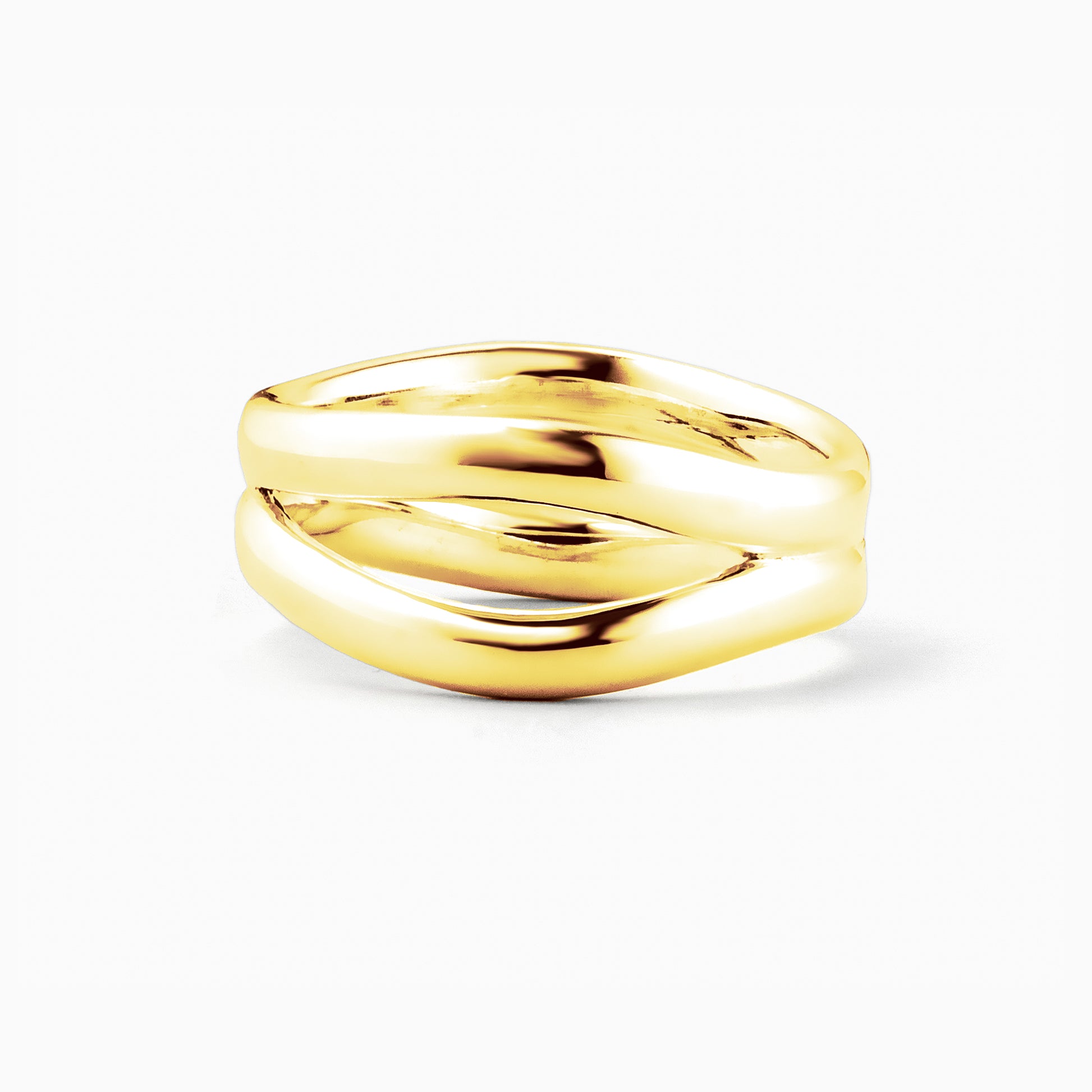 Curve D Ring Gold