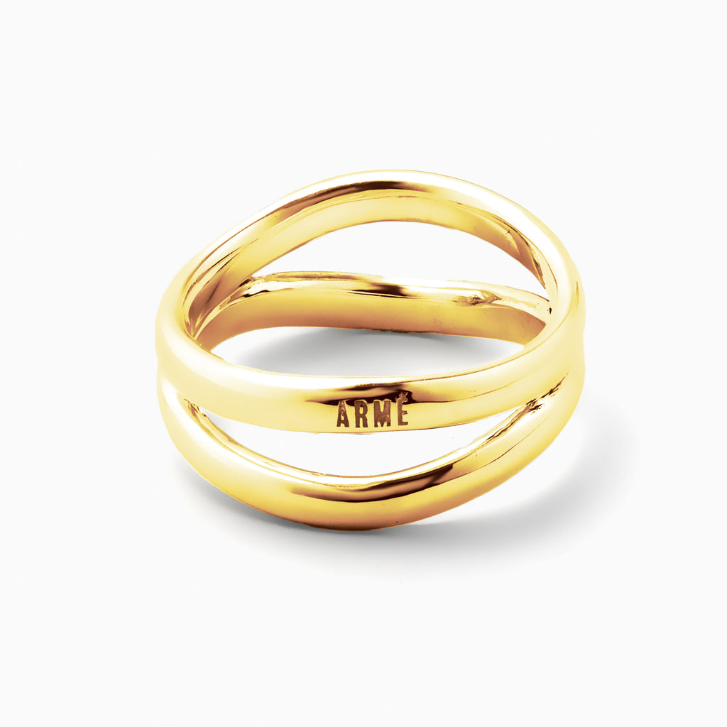 Curve D Ring Gold