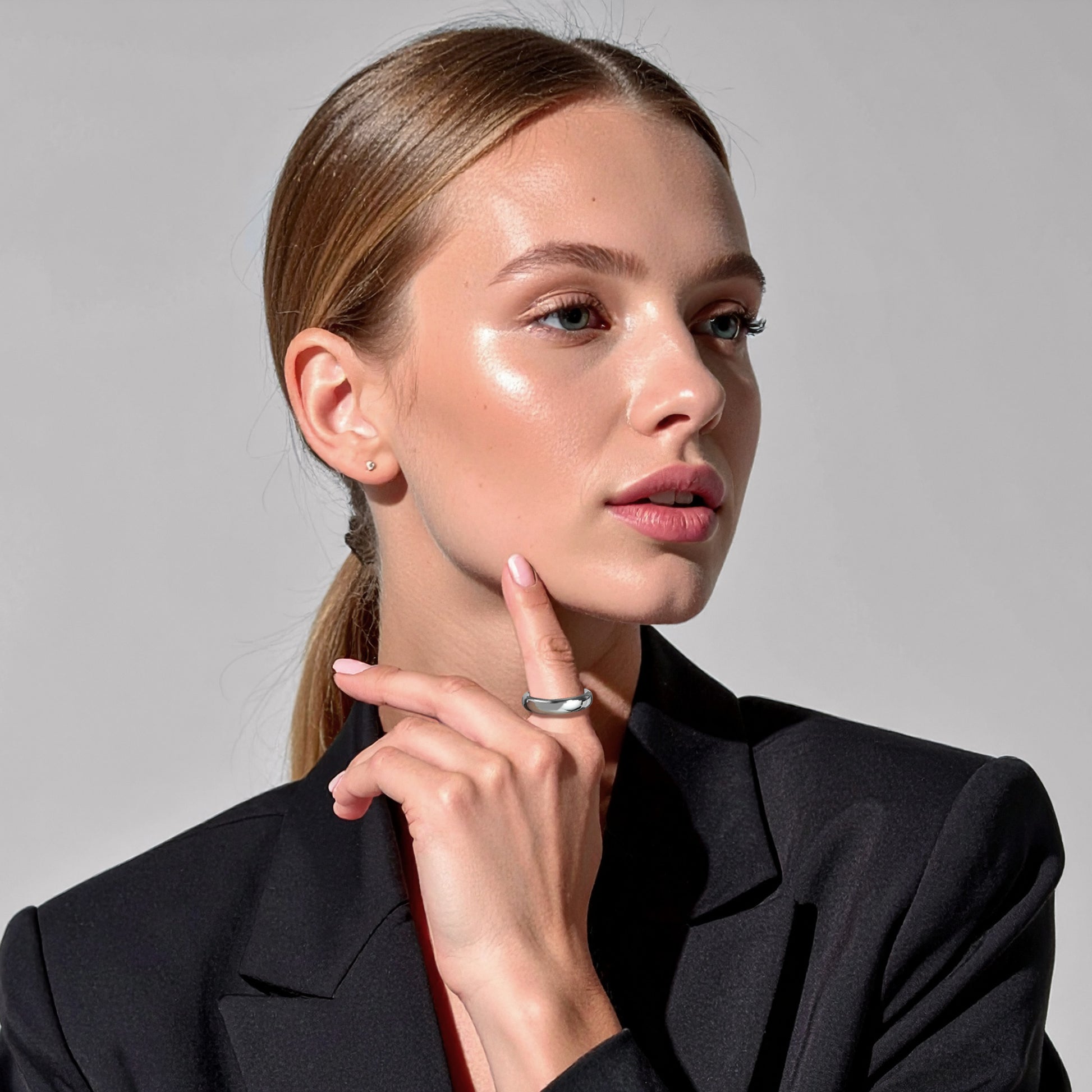 Classic Thick Ring Silver