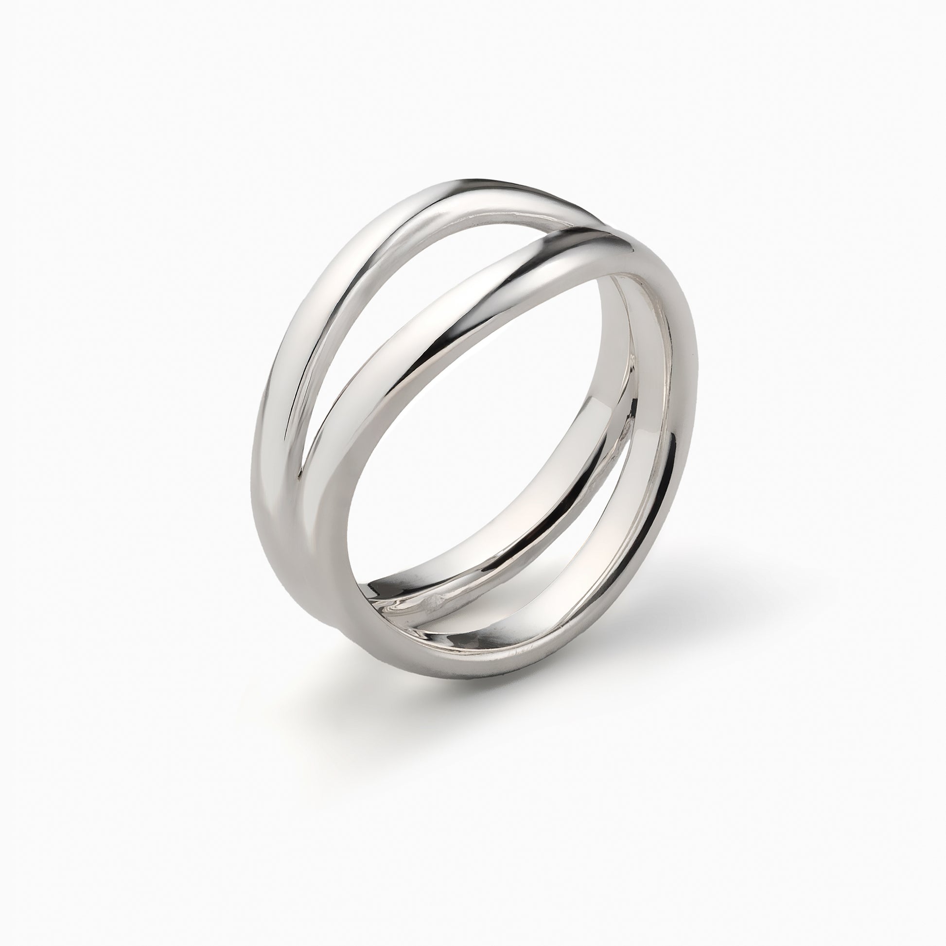 Curve D Ring Silver