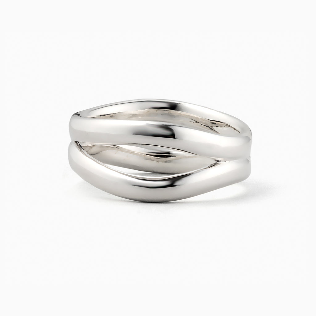 Curve D Ring Silver