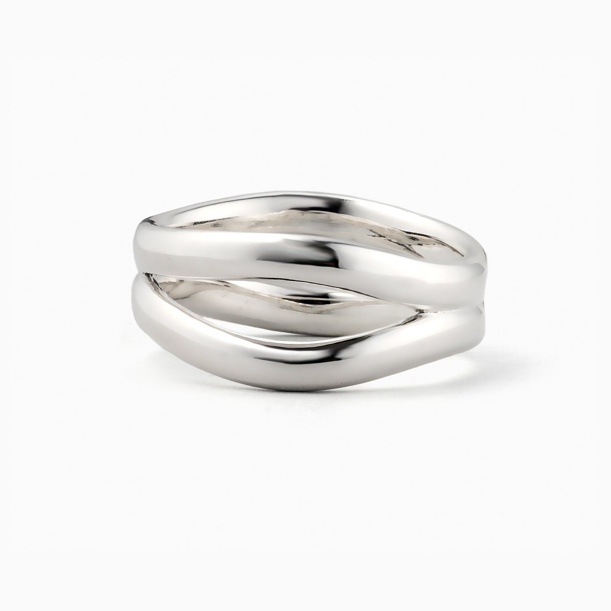 Curve D Ring Silver