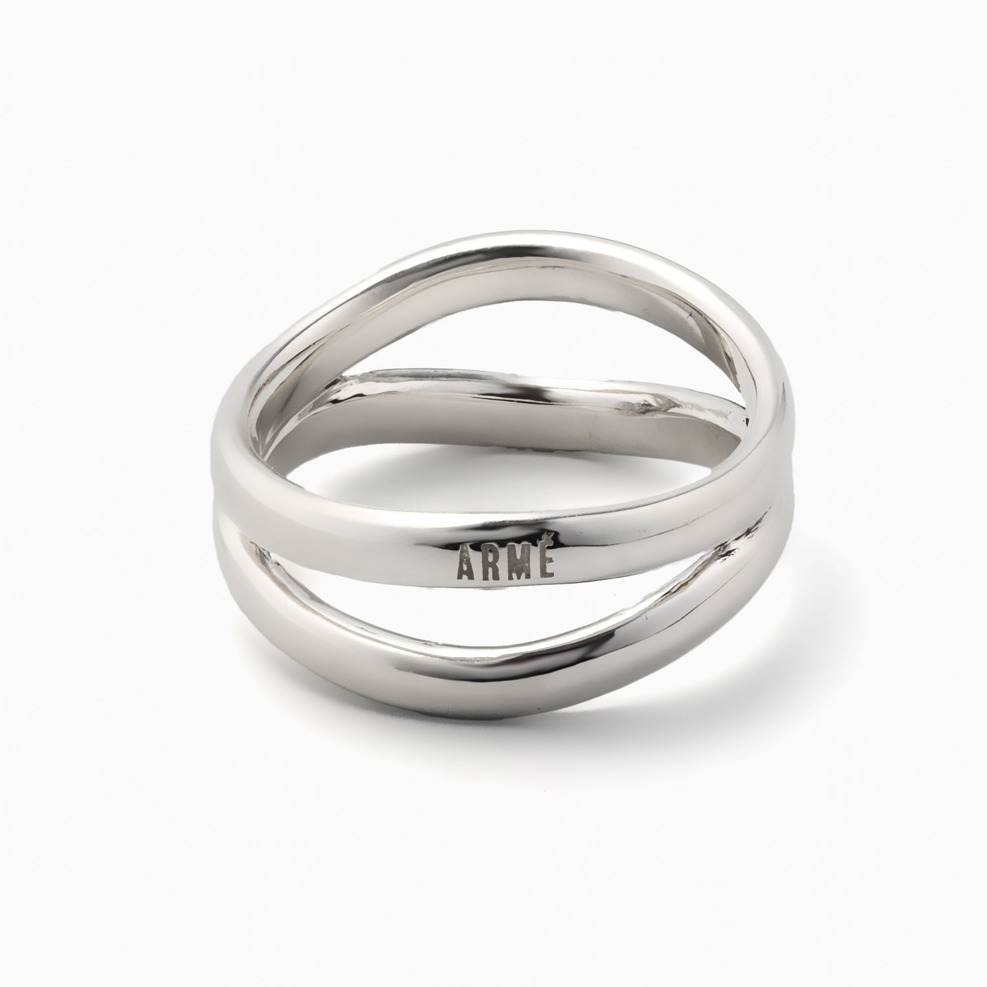 Curve D Ring Silver
